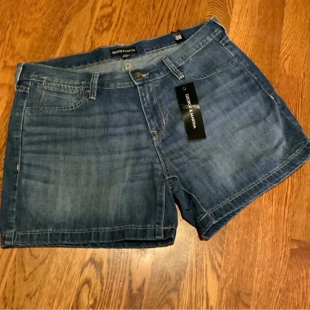 Shorts Blue Jeans George and Martha New With Tags Size 38 #W4